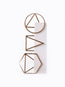 Brass geometric paperclips